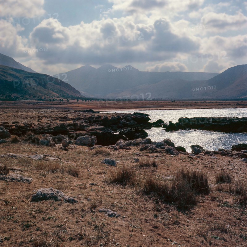 Nature, Italy, region of Sicilia 1975 Monte Cofano (Cofano Mountain).