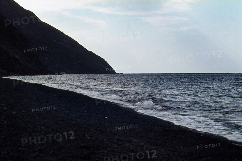 Nature, Italy, region of Sicilia 1975 Isole Eolie, Isola di Stromboli (Aeolian Islands, Stromboli  Island).