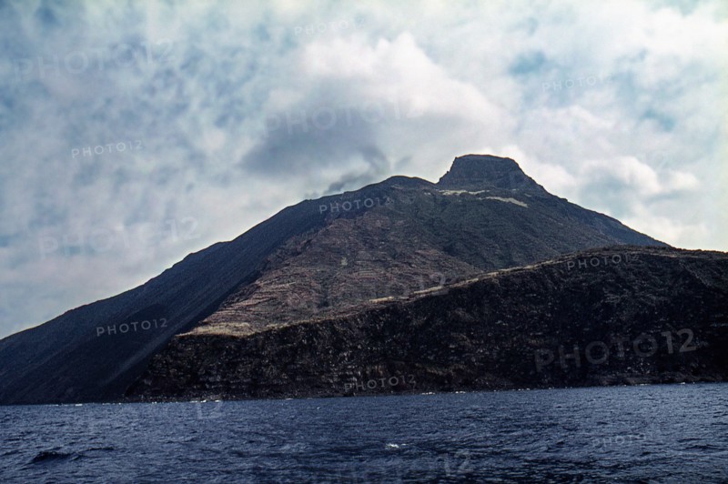 Nature, Italy, region of Sicilia 1975 Isole Eolie, Isola di Stromboli (Aeolian Islands, Stromboli  Island).