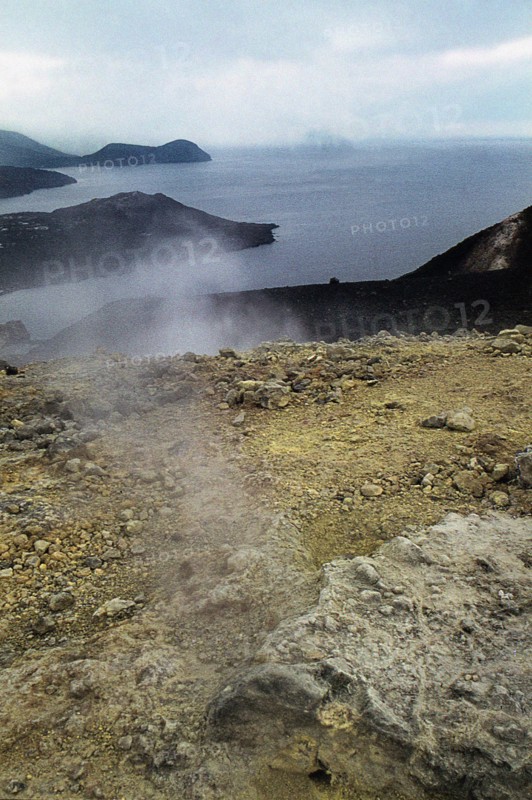 Nature, Italy, region of Sicilia 1975 Isole Eolie, Isola di Vucano (Aeolian Islands, Vulcano Island).