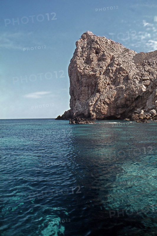 Nature, Italy, region of Sicilia 1975 Isole Egadi, Isola di Marettimo (Egadi Islands,  Marettimo Island).