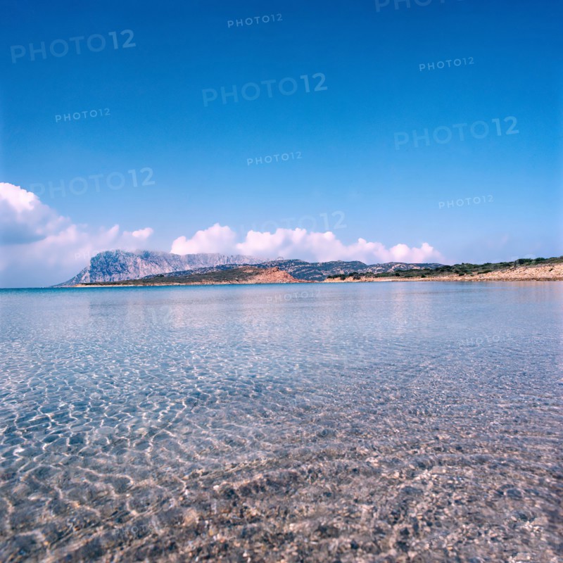 Nature, Italy, region of Sardegna 1975 Punta Coda Cavallo - Isola di Tavolara (Coda Cavallo Cape - Tavolara Island).