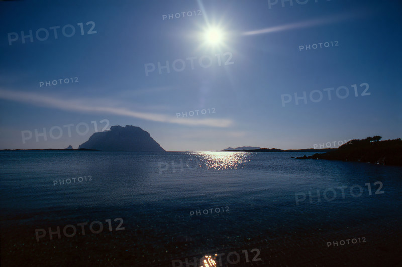 Nature, Italy, region of Sardegna 1975 Punta Coda Cavallo - Isola di Tavolara (Coda Cavallo Cape - Tavolara Island).