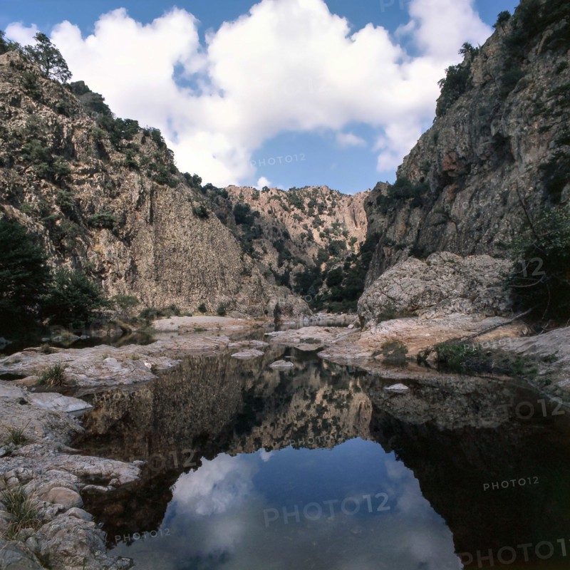 Nature, Italy, region of Sardegna 1975 Massiccio del Gannargentu (Gennargentu Massif).