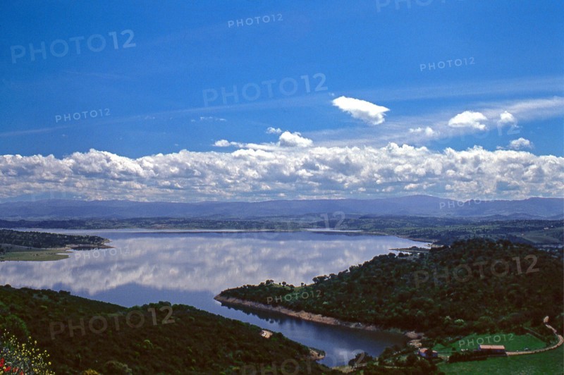 Nature, Italy, region of Sardegna 1975 Lago Omodeo (Omodeo Lake).