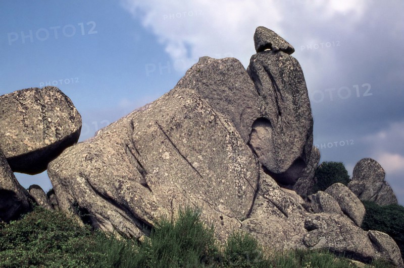 Nature, Italy, region of Sardegna 1975 Piana de Grandi Sassi - Valle della Luna (Plain of the Big Stones - Valley of the Moon).