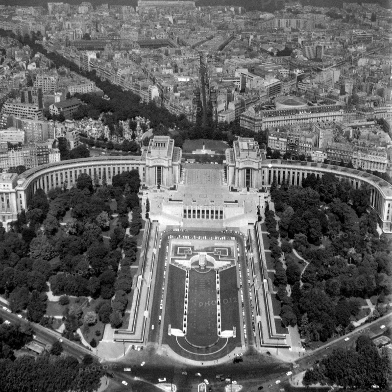 1967, Paris, Panorama with Trocadero.