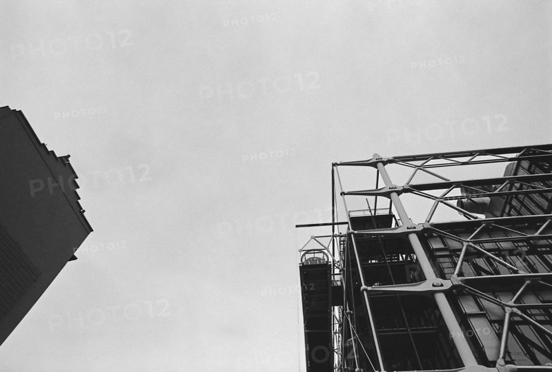 1976, Paris, Rive droite, Centre Pompidou, Beaubourg.