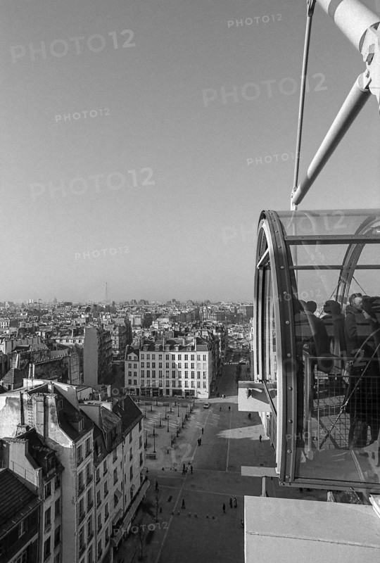 1976, Paris, Rive droite, Centre Pompidou, Beaubourg.