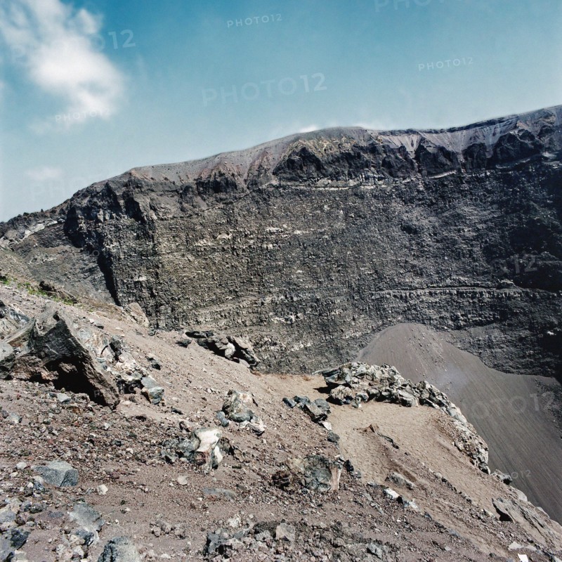 Nature, Italy, region of Campania, 1975 Vesuvius volcano.
