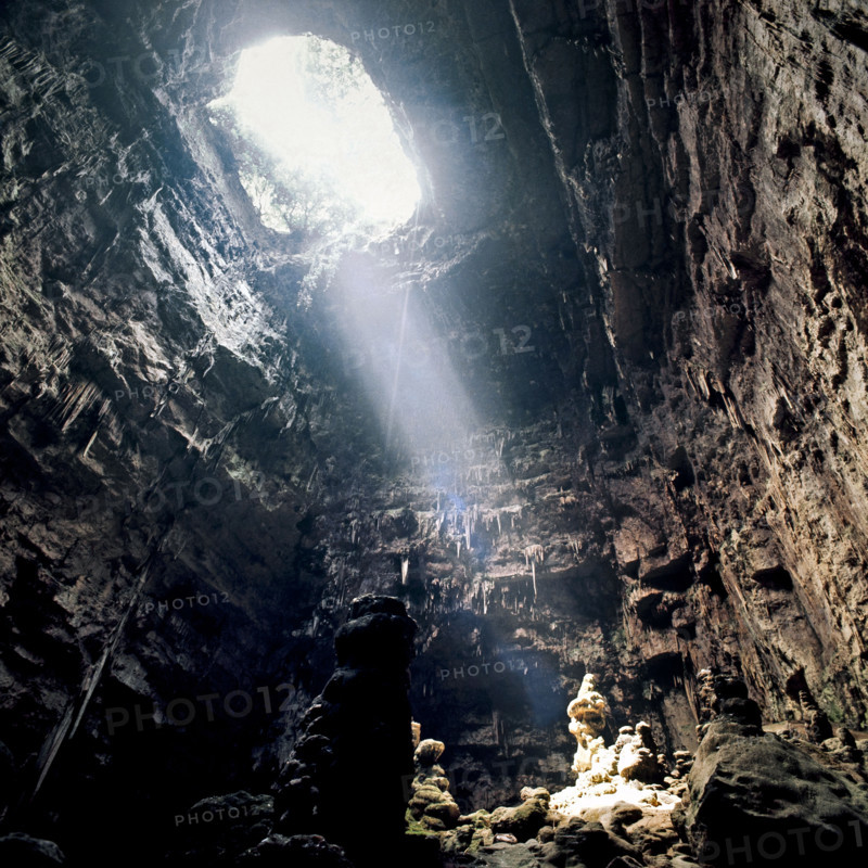 Nature, Italy, region of Puglia 1975 Grotte di Catellana (Castellana caves).