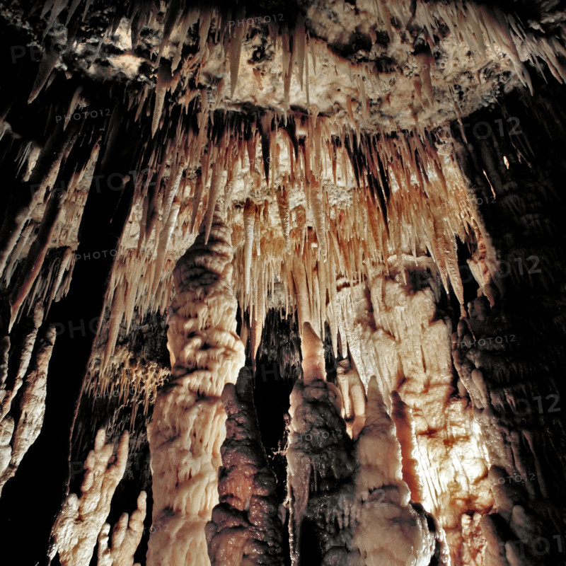 Nature, Italy, region of Puglia 1975 Grotte di Catellana (Castellana caves).