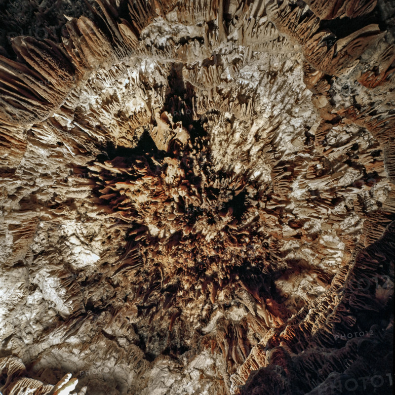 Nature, Italy, region of Puglia 1975 Grotte di Catellana (Castellana caves).