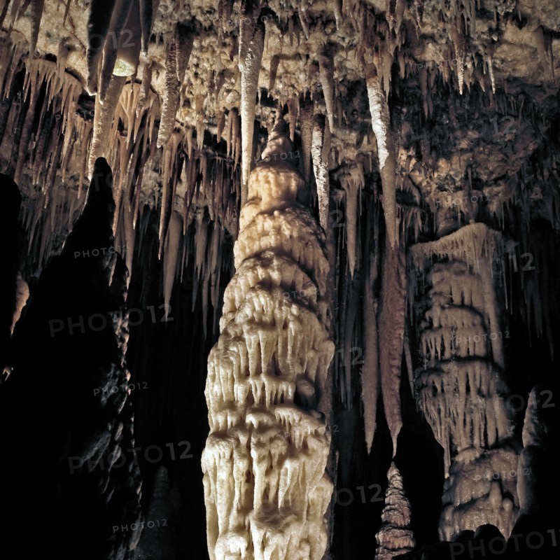 Nature, Italy, region of Puglia 1975 Grotte di Catellana (Castellana caves).