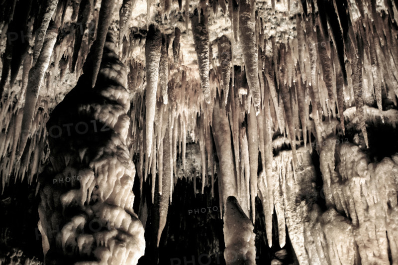 Nature, Italy, region of Puglia 1975 Grotte di Catellana (Castellana caves).