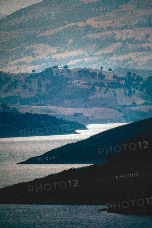 Nature, Italy, region of Puglia 1975 Lago di Occhito (Occhito lake).