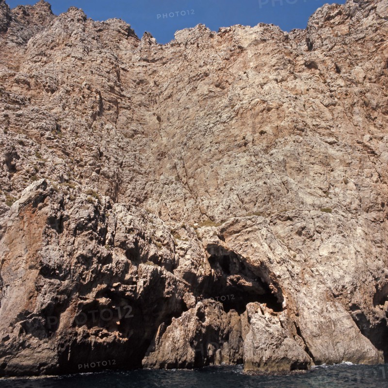 Nature, Italy, region of Sicilia 1975 Isole Egadi, Isola di Marettimo (Egadi Islands,  Marettimo Island).