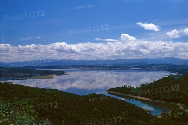 Nature, Italy, region of Sardegna 1975 Lago Omodeo (Omodeo Lake).