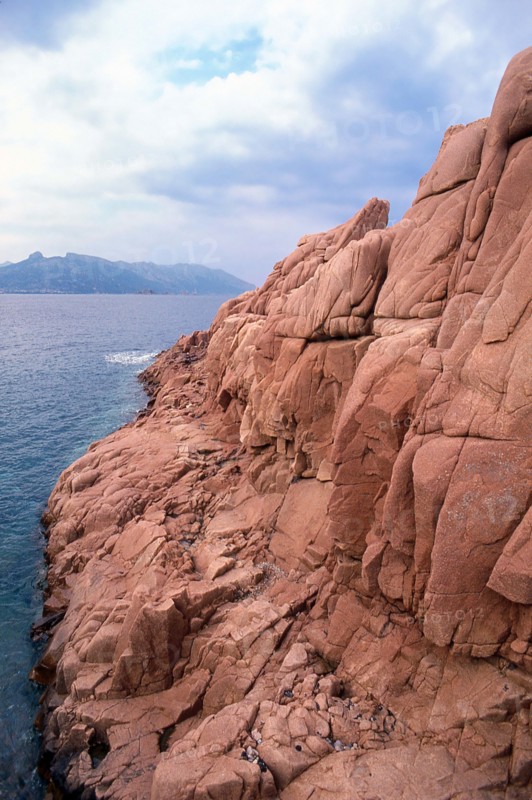 Nature, Italy, region of Sardegna 1975 Rocce Rosse di Arbatax (Red Rocks of Arbatax ).