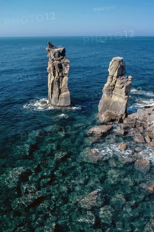 Nature, Italy, region of Sardegna 1975 Isola di San Pietro (San Pietro Island).