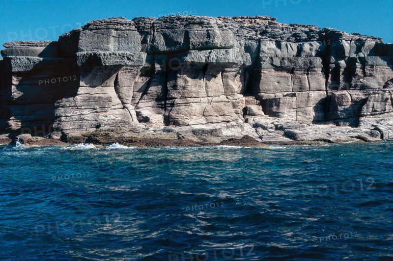 Nature, Italy, region of Sardegna 1975 Isola di San Pietro (San Pietro Island).