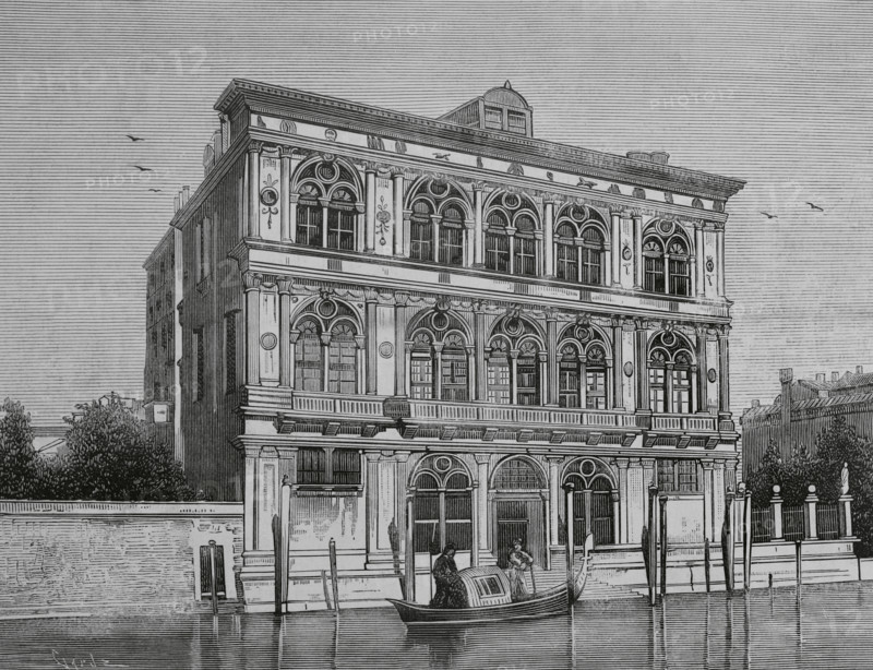Venice, Italy. Palazzo Ca' Vendramin Calergi. Its construction was commissioned by the Loredan family to the architect Mauro Codussi (ca. 1440-1504), starting the works in 1481. After Codussi's death, the construction was continued by the Lombardo family, a family of Venetian sculptors and architects, being completed in 1509. After becoming the property of Guglielmo Gonzaga (1538-1587), Duke of Mantua, it was acquired by Vittore Calergi in 1589. In 1739 the palace was inherited by Niccolo Vendramin, a Venetian nobleman. In 1844 the building was acquired by the Italian princess Marie-Caroline of Bourbon-Two Sicilies (1798-1870), Duchess of Berry. During the turmoil of the unification of Italy, she had to sell the palace to her grandson, Prince Henry of Bourbon-Parma (1851-1905), Count of Bardi. In 1937 Count Lucchesi-Palli sold it to Giuseppe Volpi (1877-1947), Count of Misurata. The German composer Richard Wagner (1813-1883) died in the palace, due to a heart attack he suffered on 13 F...