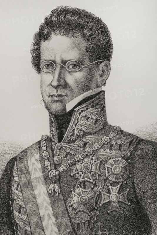 Miguel Tacon y Rosique (1775-1855), 1st Duke of la Union de Cuba. Spanish nobleman and general. Governor and Captain General of the island of Cuba (1834-1838). Portrait. Illustration by Salcedo. Lithography. Detail. Cronica General de Espana, Historia Ilustrada y Descriptiva de sus Provincias (General Chronicle of Spain, Illustrated and Descriptive History of its Provinces), Antilles, 1871.