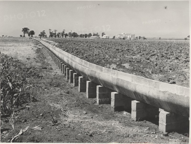 Land reclamation works near Paestum