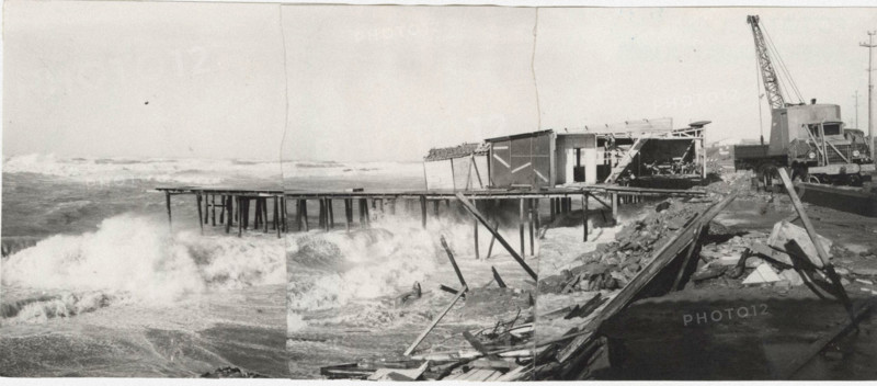 Beach resort in Marina di Pisa, Italy, destroyed by several swells