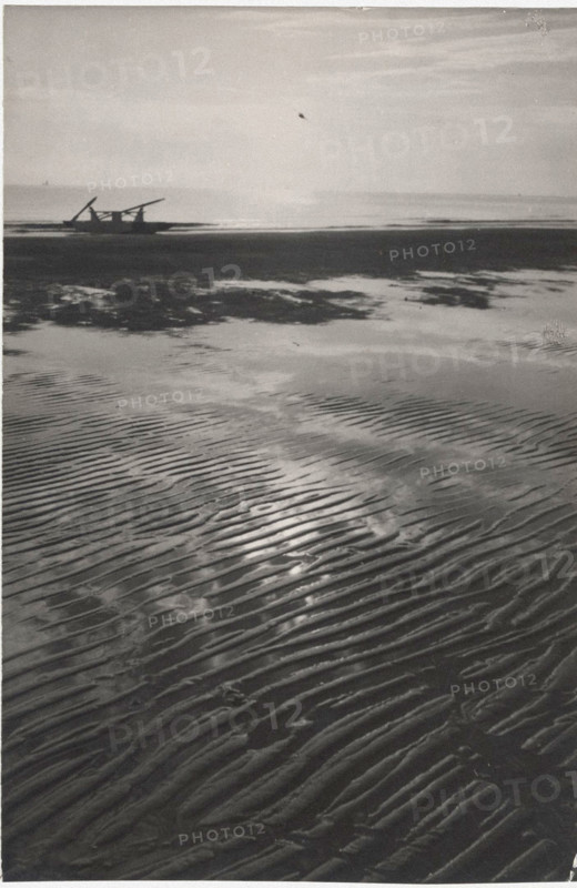 Low tide on an Italian beach