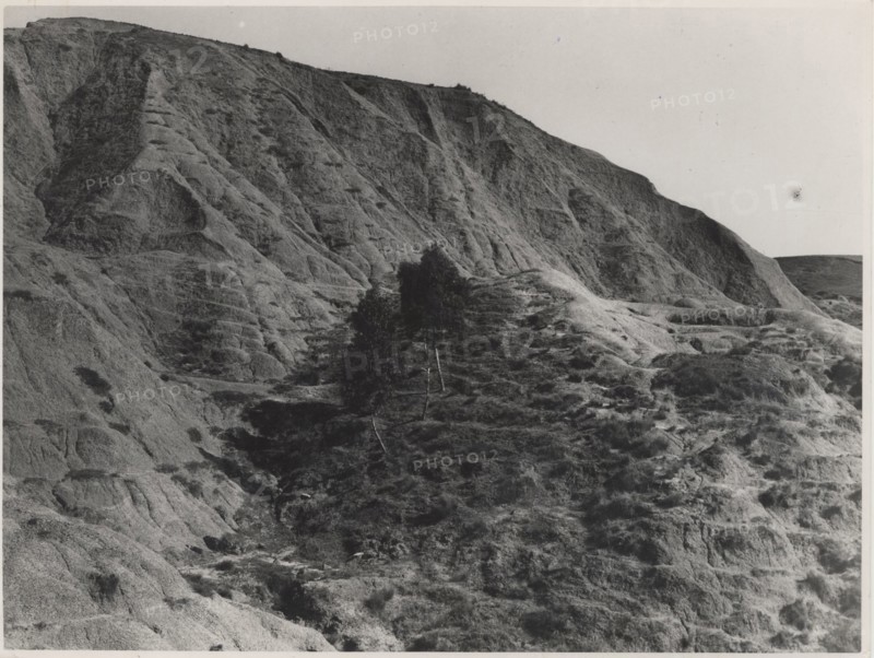 Badlands nearby Dittaino river