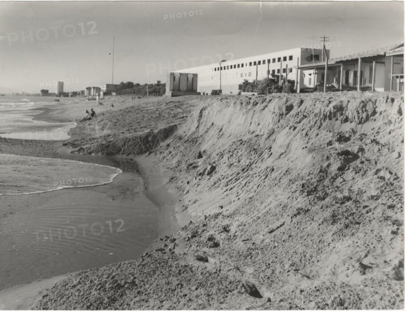 Marina di Massa, Italy, the erosion of the beach