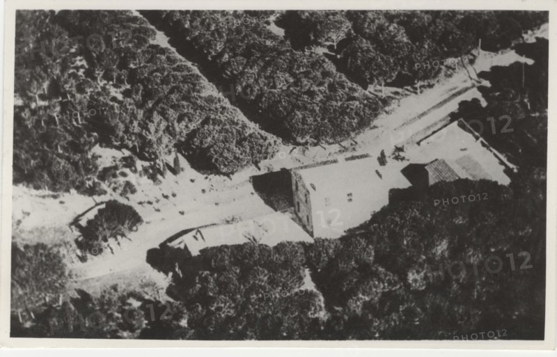 Capo Feniglia land reclamation. The Police Station of Capo Feniglia after the land reclamation work, Italy