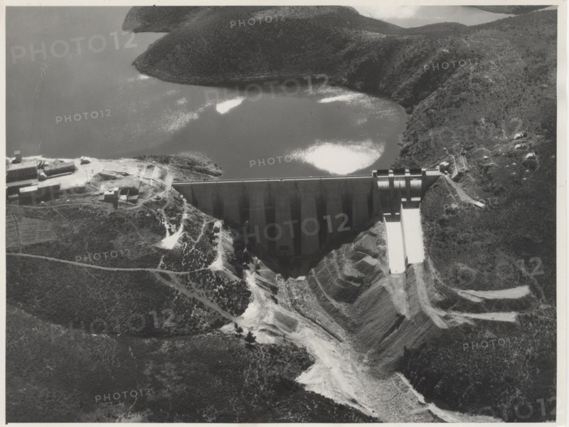 Bau Muggeris Dam on the river Flumendosa, Villanova Strisaili, Italy