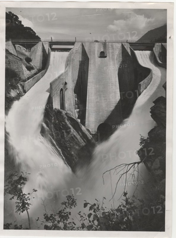 Poglia Dam and reservoirs. Cedegolo, Italy