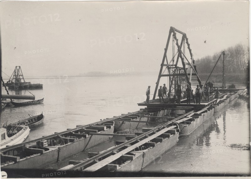 Po River land reclamation works