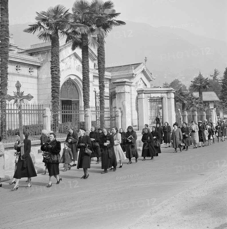 San Guiseppe procession in Ascona, 1952.