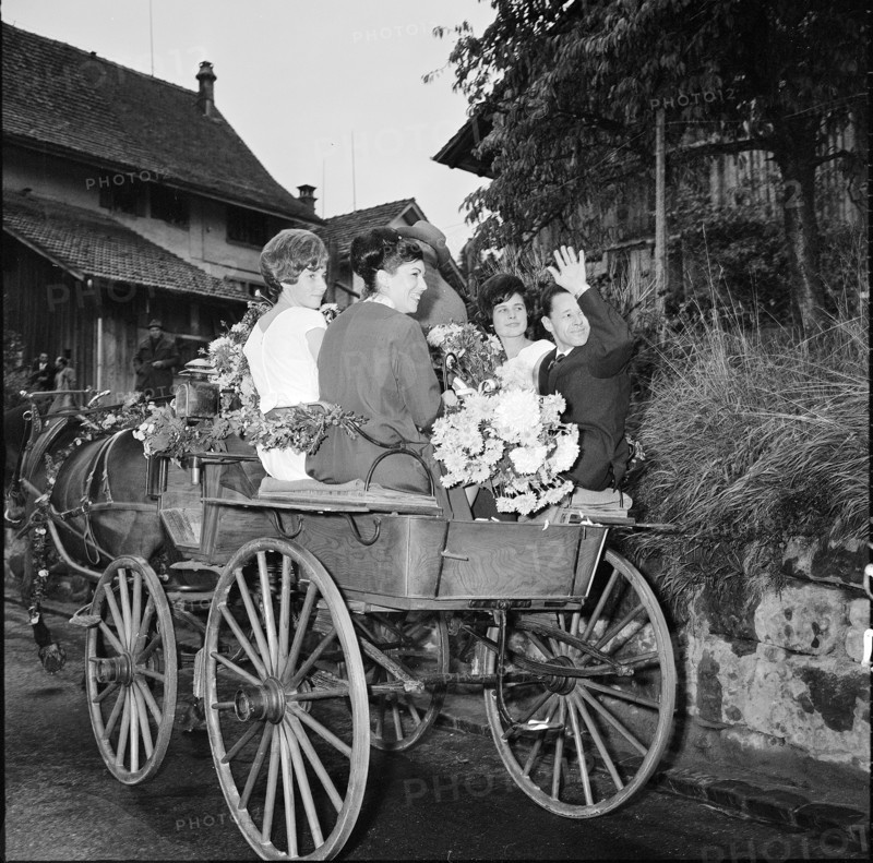 Reception of world champion Luigi Taveri, Horgen 1966.
