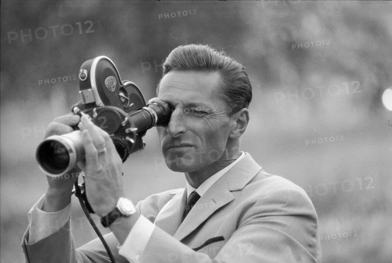 Ferdy Kubler as cameraman, Oetwil 1965.