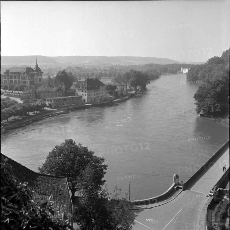 Aarburg, Aare; 1956.