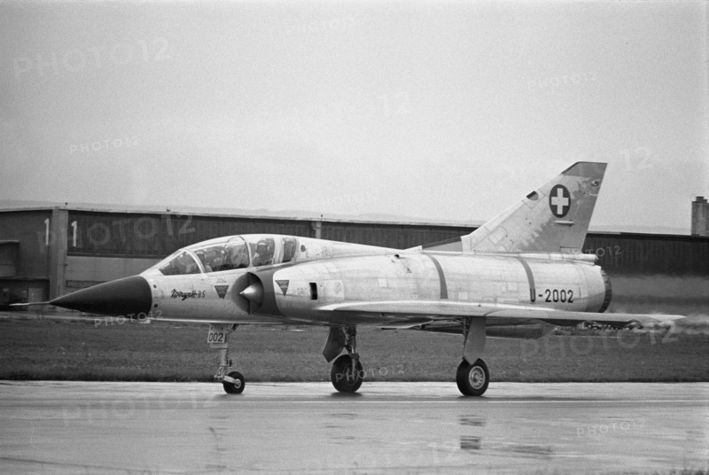 Mirage on runway, Payerne 1966.