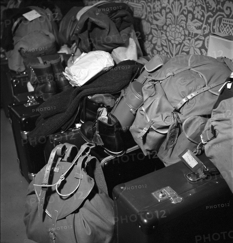 Luggage of participants of Swiss medical missions, 1941.