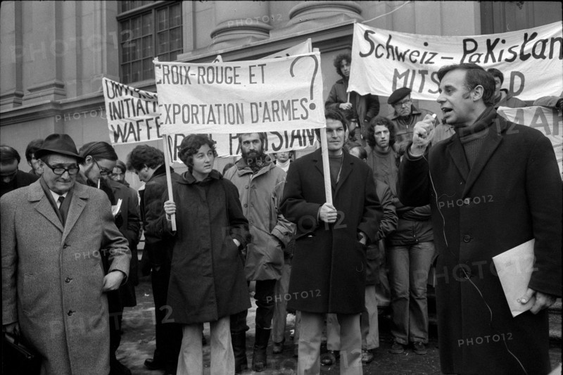 Jean Ziegler, rally in Bern in 1971.