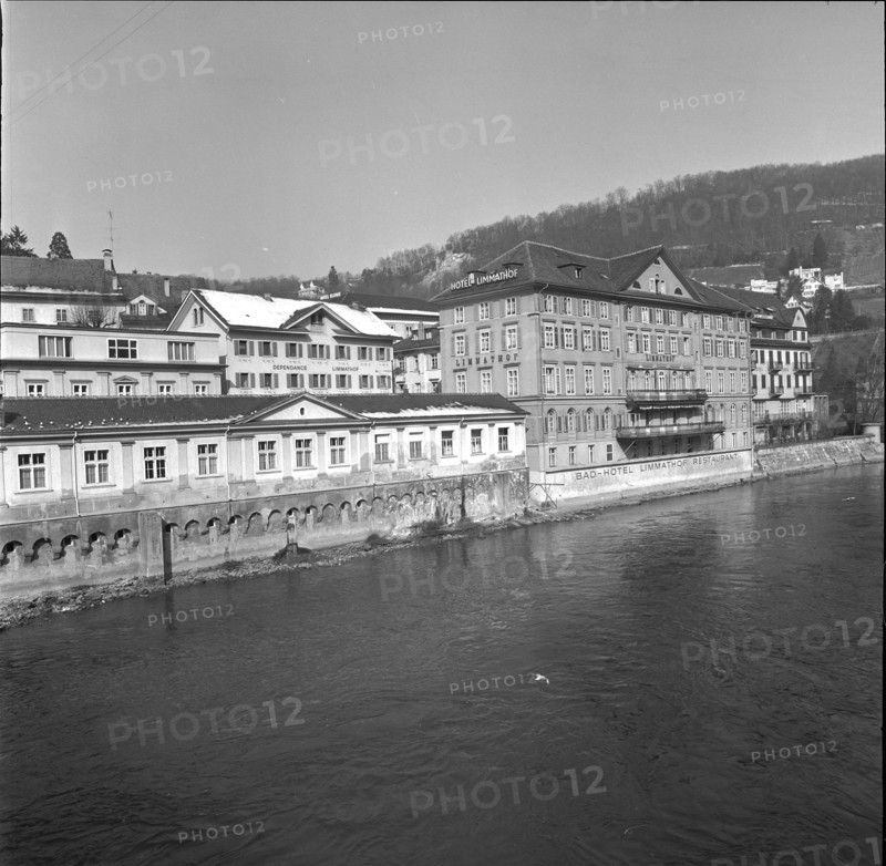 Baden; Badehotel Limmathof und Schweizerhof; 1965.