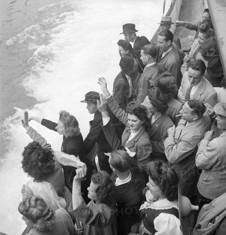 Lausanne; Innovation employees at firm's party; 1946.