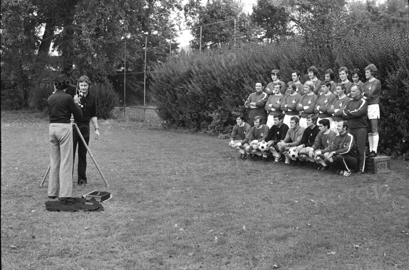 Aeberli and Preisig, photographs of Swiss soccer team, 1971.