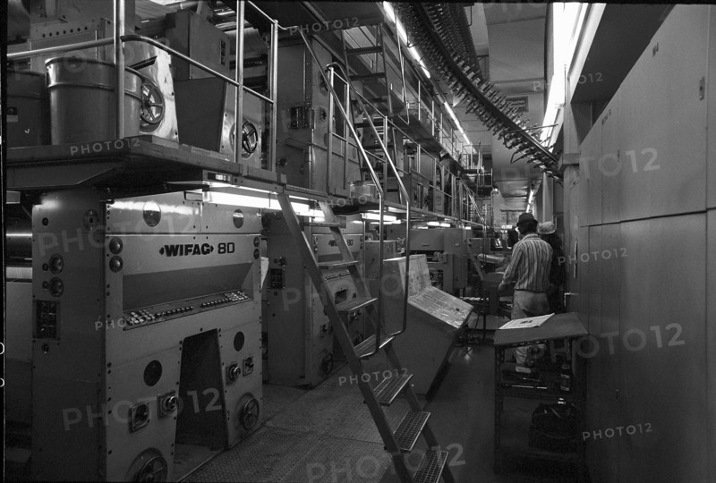 Rotary printing press at Jean Frey AG, 1973.