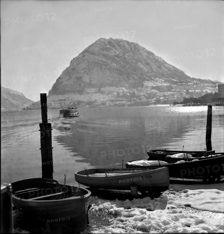 Lugano in Winter, 1947.