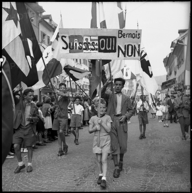 Festival of the people of Jura in Delemont, 1955.