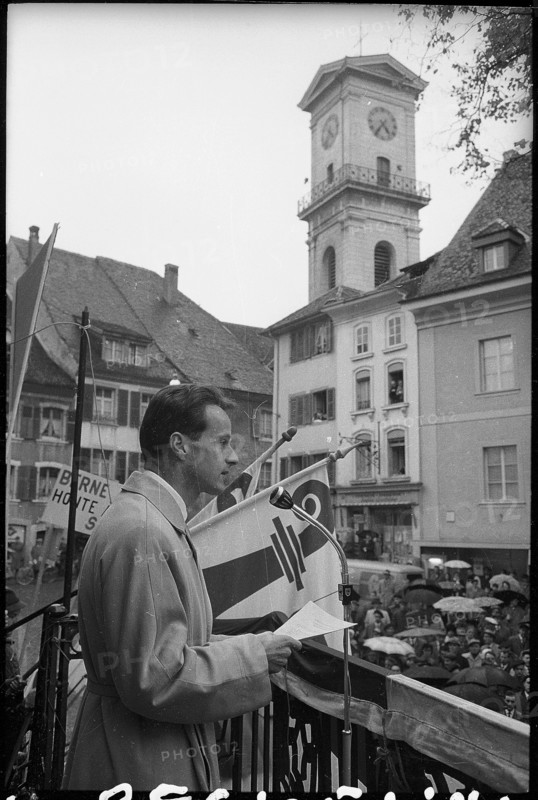 Demonstration of the Rassemblement Jurassien, 1962.